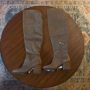 BP Over the Knee taupe Seude Boots size 9
